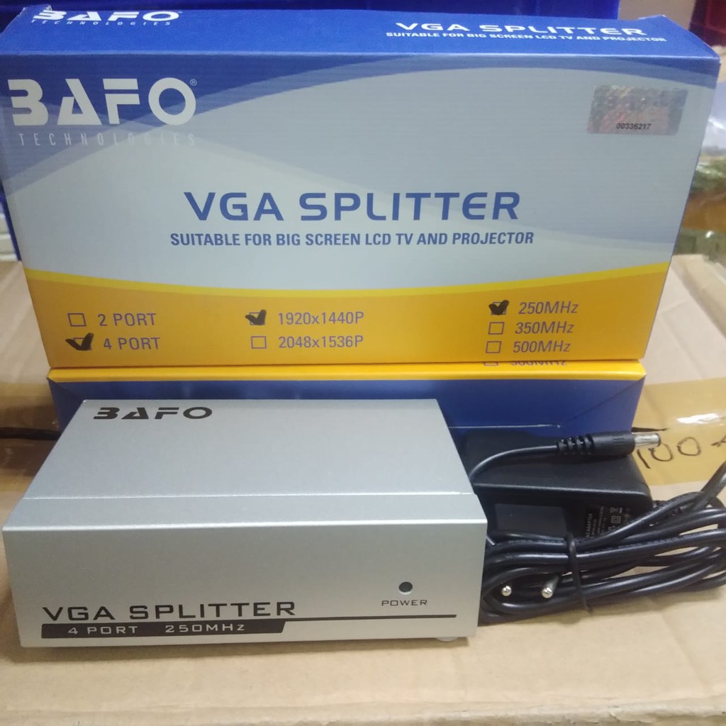 Bafo VGA Splitter 4port 250Mhz