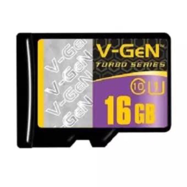 Micro SD VGen 16 GB Class 10 TURBO | microSD V-Gen 16GB Class10