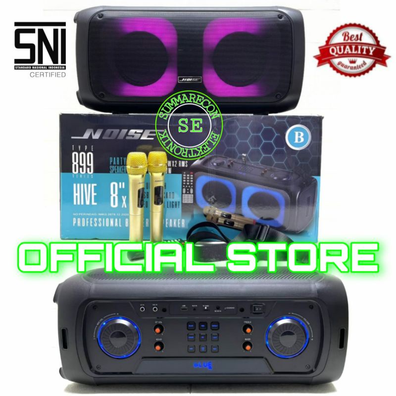 speaker portable karaoke bluetooth noise hive 889 bluetooth 8 inch