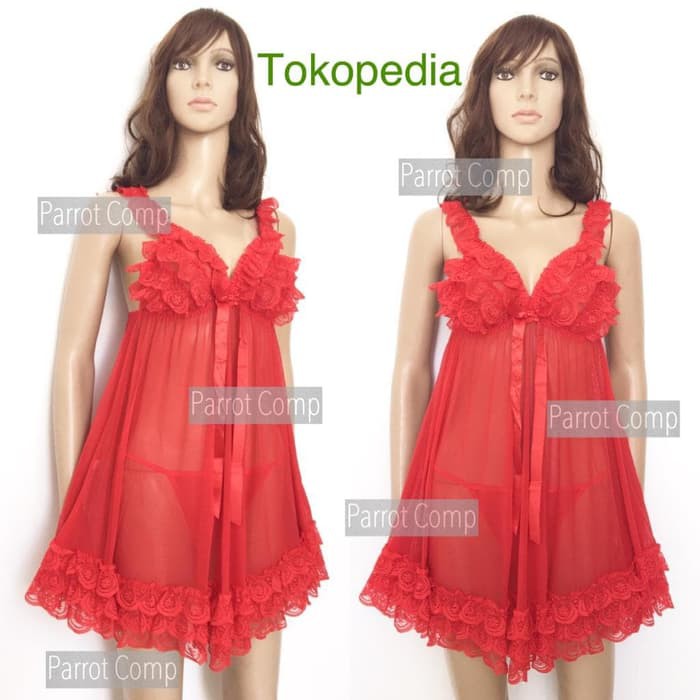 Lingerie Seksi Sexy Lingeri Wanita 0931 Baju Tidur Jumbo Size Besar
