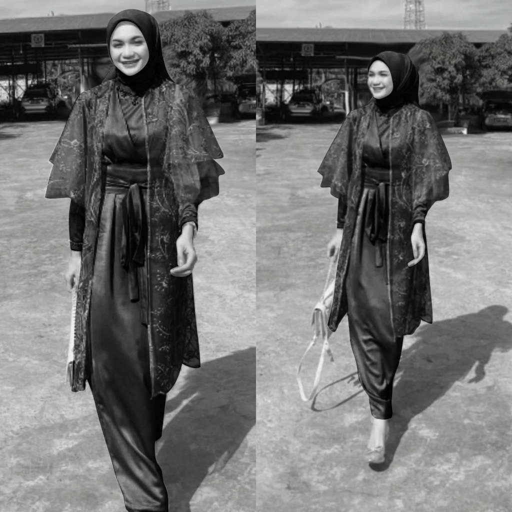 Gamis Outer Wanita/Gamis Busui/Dress Brukat/Gamis Outer Lepas/ Gamis Remaja Seragam/ Gamis Brukat/ Dress Kondangan blezer/ Outer Kondangan/Gamis outer Set Brukat