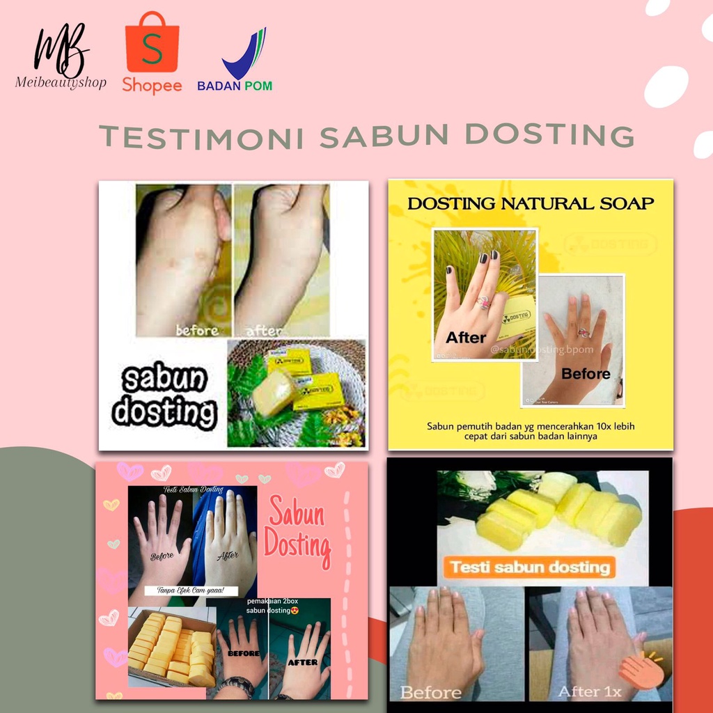 DOSTING Sabun Memutihkan BPOM 60gr