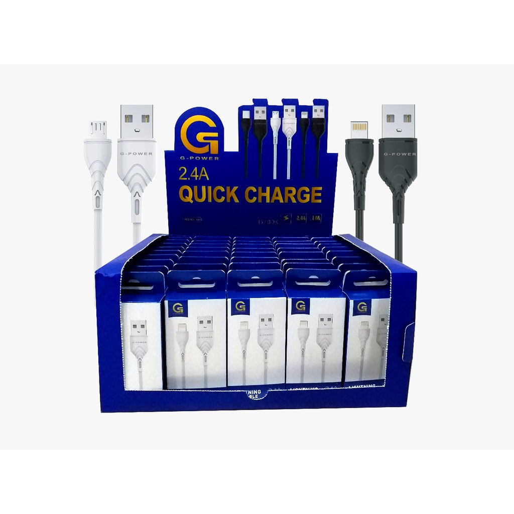 GPOWER KABEL DATA U11 FAST CHARGING PER BOX ISI 45 PER PCS