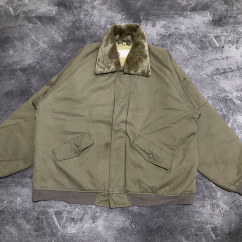 Winter wear casual Harrington flight sherpa jacket / jaket tebal bulu proa wanita