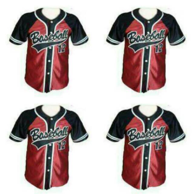 Baju Jersey Baseball hip hop baseball custom