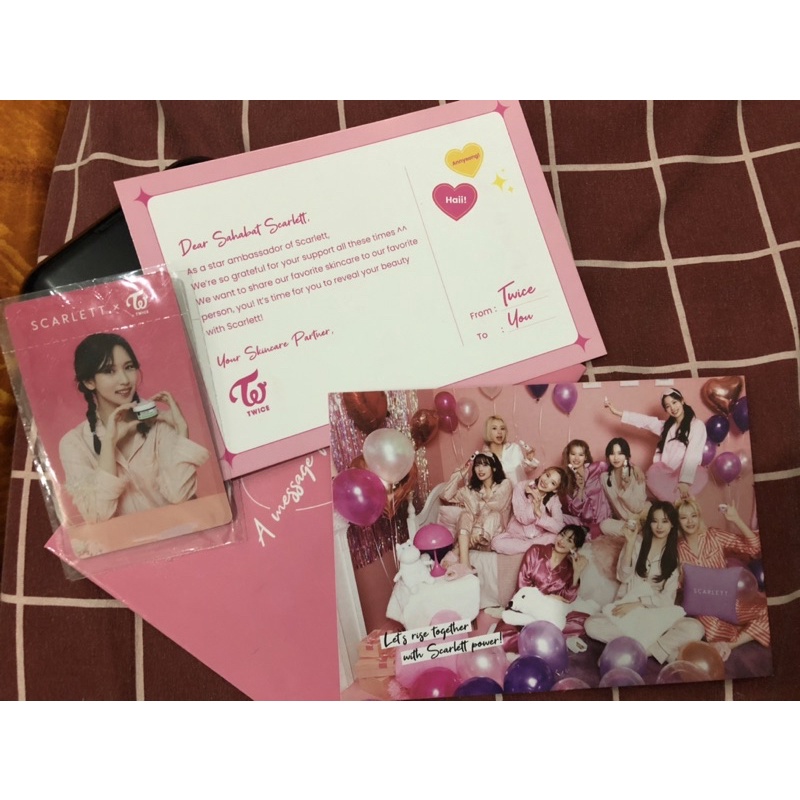 SCARLETT "message from TWICE" + Photocard MINA ORIGINAL