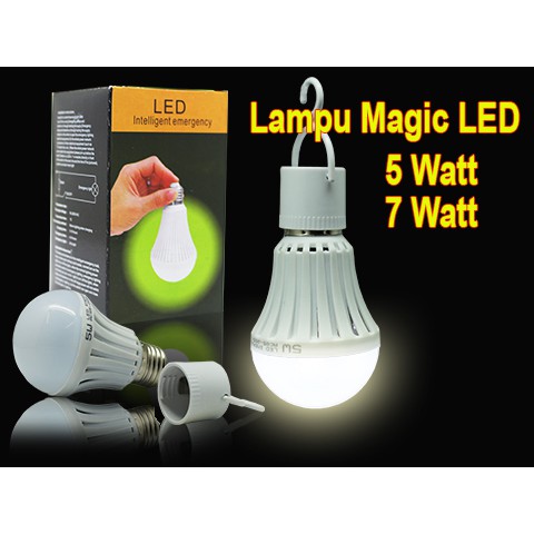 Charger/Casan Lampu LED Pintar/Magic Intelligent Emergency Lamp On Off