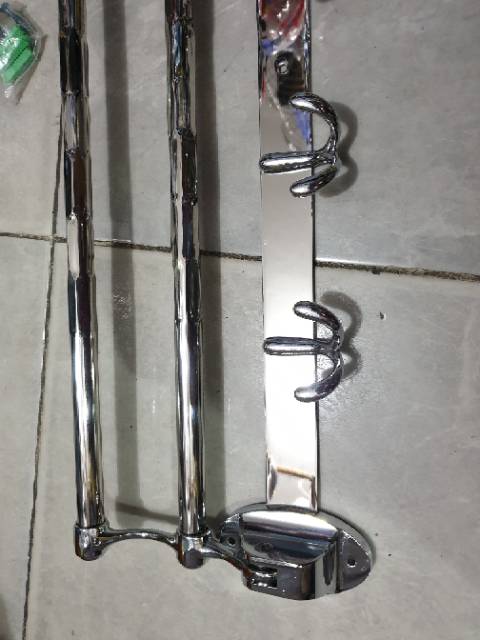 Rak handuk stainless lipat fiorentino 60cm PROMO TERMURAH