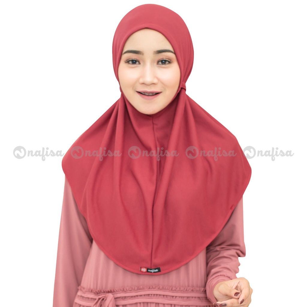 PROMO COD..Hijab AT HOME size M I Jilbab Non Pet I Kerudung Instan Nafisa