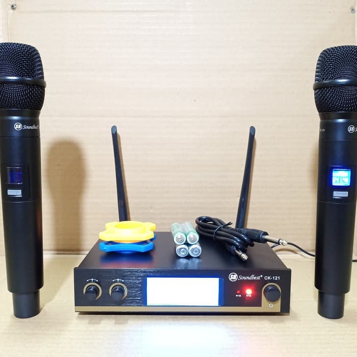 Microphone Wireless SoundBest CK 121 Mic Pegang Original Dan Murah