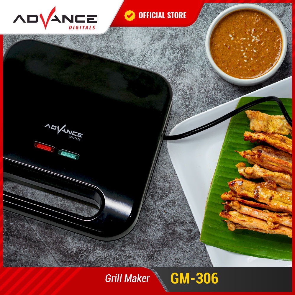 【Garansi 1 Tahun】Advance GM-306 Alat Pemanggang Daging Steak Elektrik Portable