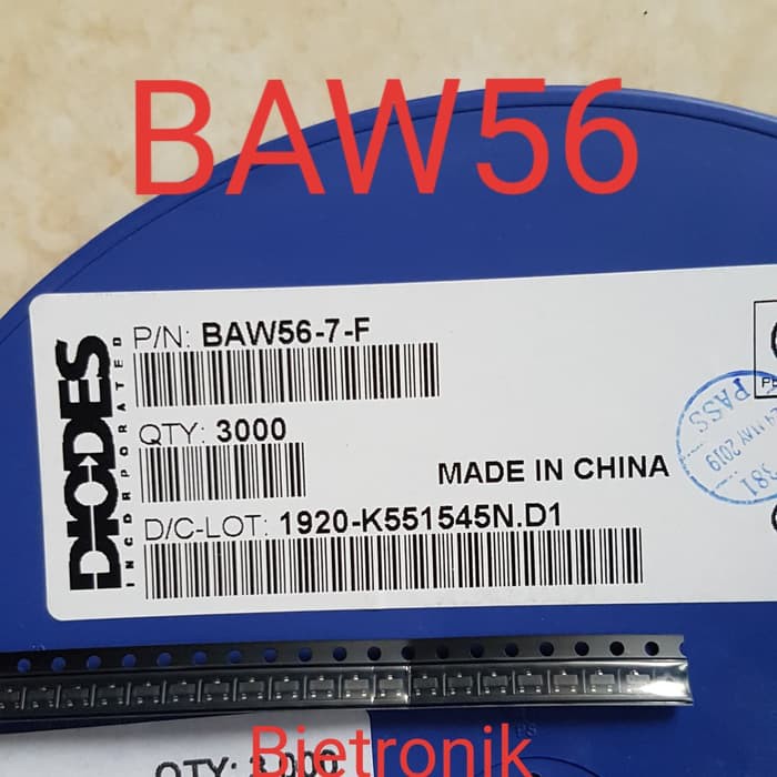 Dioda BAW56 BAW56-7-F Original Diodes Incorporated