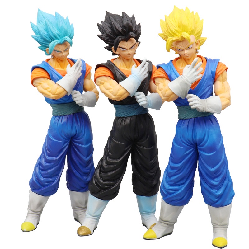 Mainan Action Figure Dragon Ball Z Goku Super Saiyan Blue Vegeta IV Fit God Gogeta Ukuran 33cm Untuk Dekorasi Rumah