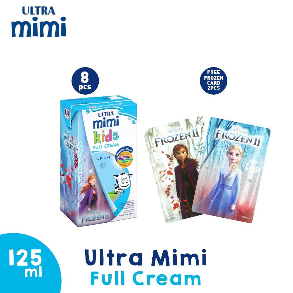 

PROMO (8PCS) ULTRA MIMI FULL CREAM 125 ML FREE 2 COLLECTIBLE FROZEN CARD TERMURAH