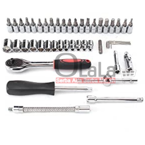 Kunci shock set 46pcs 1/4&quot; multifungsi JL-1046 / 1046AA