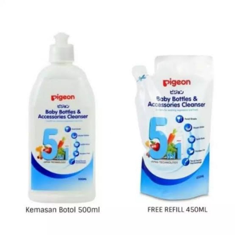 Pigeon Baby Liquid Bottle &amp; Accessories Cleanser Basic - Pigeon Sabun Cuci Botol &amp; Aksesoris Perlalatan Bayi