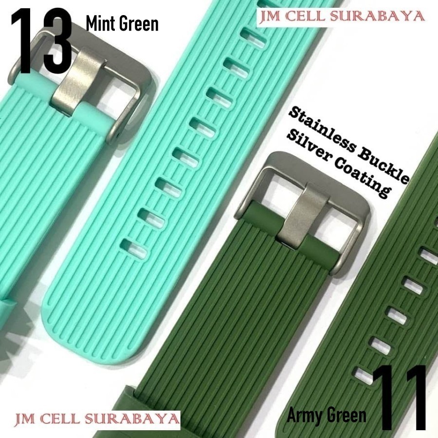 Tali Jam Watch Strap XIaomi Mibro Air - Rubber SIlikon Vertical Garis