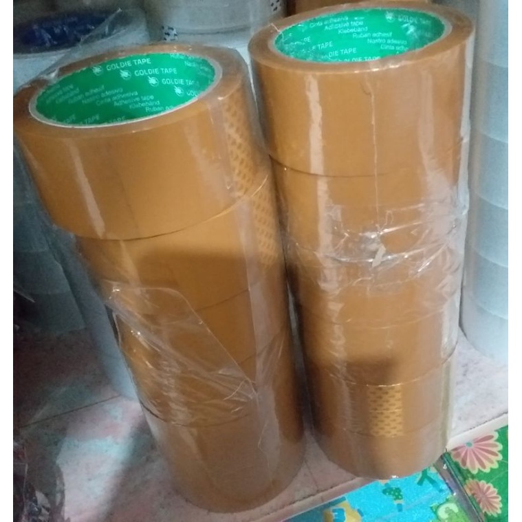 

Lakban coklat, selotip kardus, isolasi dus, perekat, packing 90 y