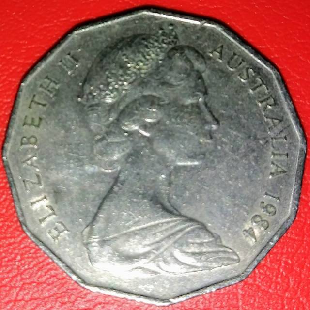 1984 Koin Australia 50 cent