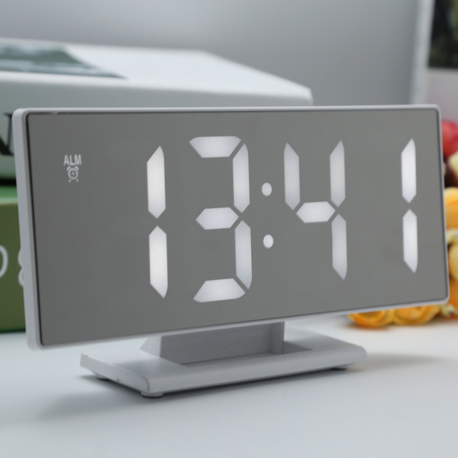 Jam Meja Digital Led Weker / Digital Alarm Clock Mirror DS-3618L Jam Meja Digital Colok USB