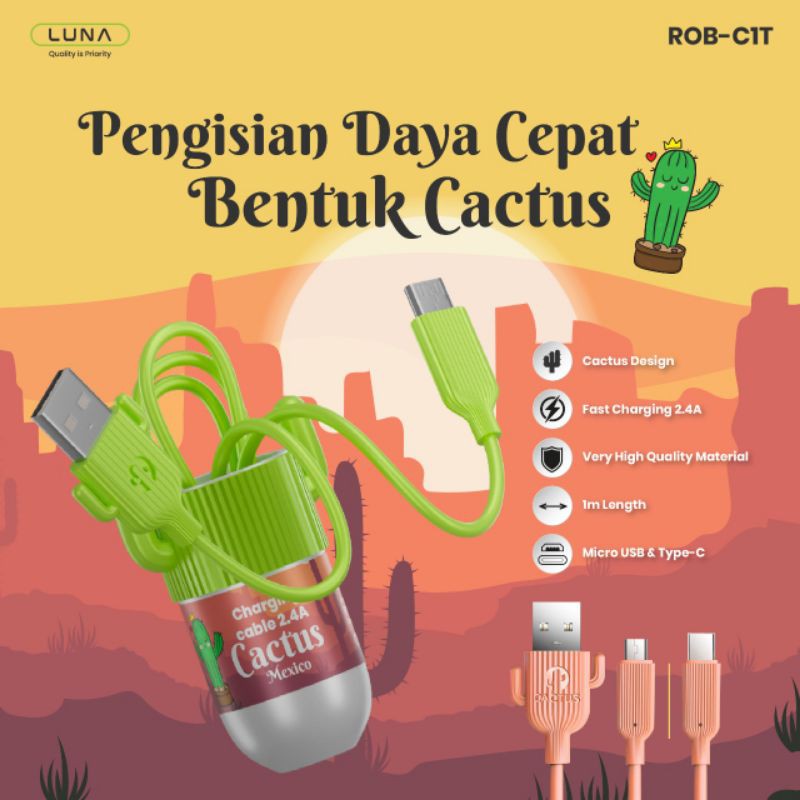 kabel data Luna cactus
