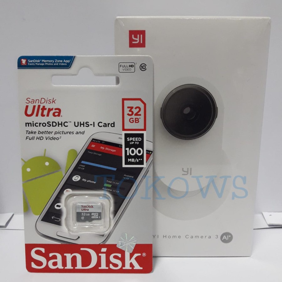 Yi home 3 CCTV Wifi IP Camera Spy 1080p FREE 32GB