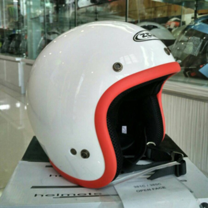 Zeus 385C 385 white red putih merah retro bogo impor