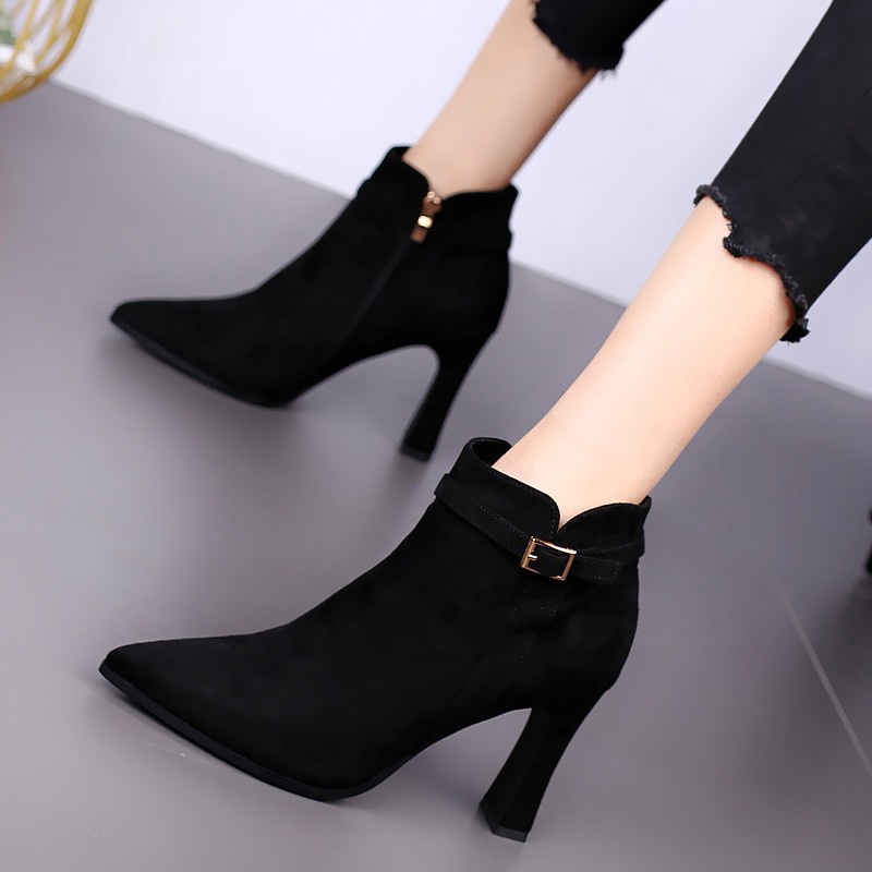 ✅PINKEY P029 Sepatu Boots Heels Import Murah Wanita Terkini Flat Korea Terlaris Populer