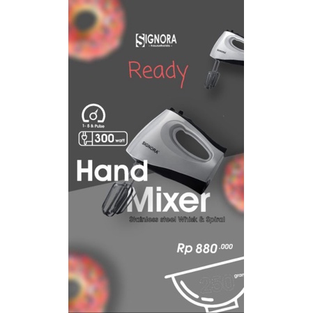 Hand Mixer Putih SIGNORA