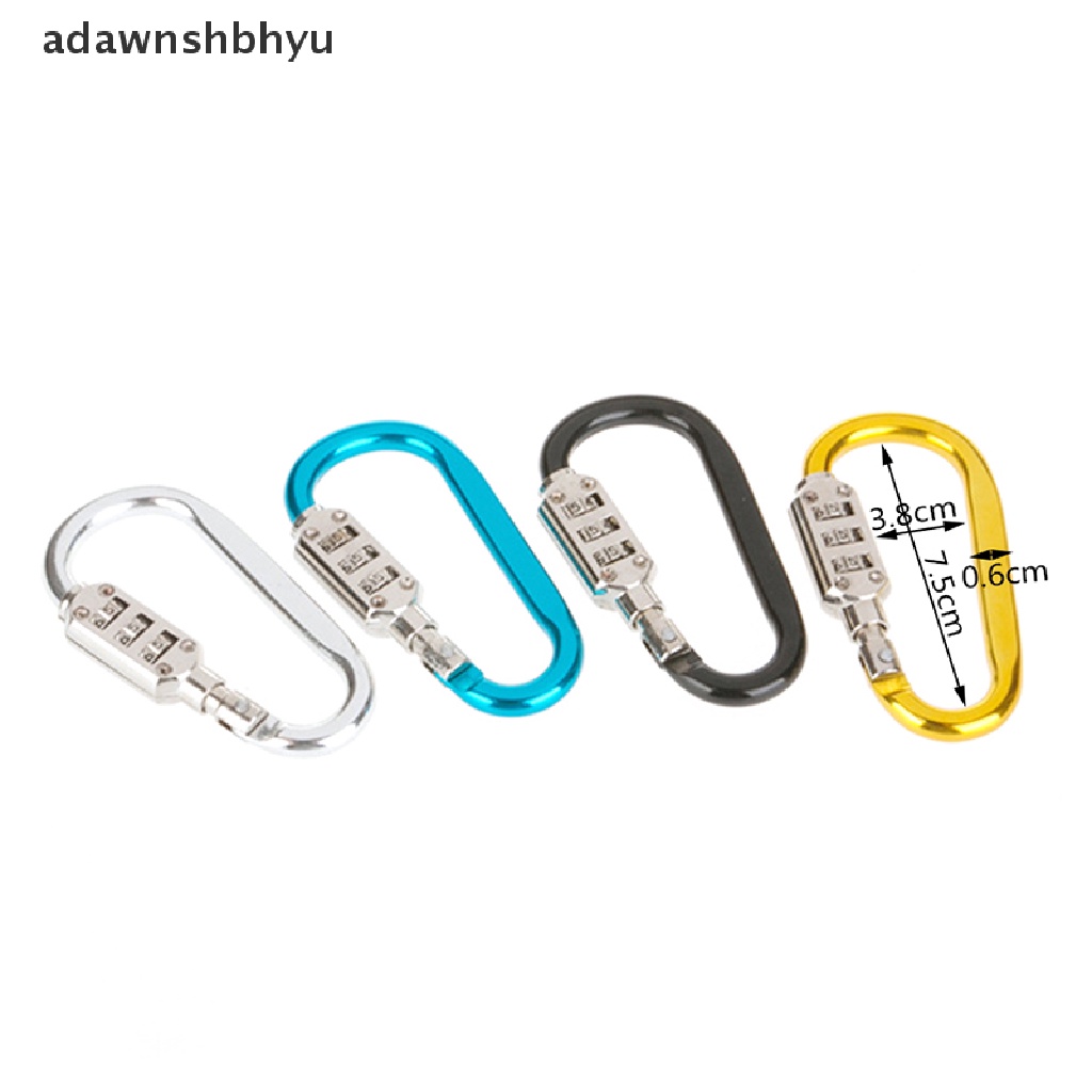 Gembok Helm Sepeda Motor adawnshbhyu Anti Maling Coded Lock Carabiner Password Lock