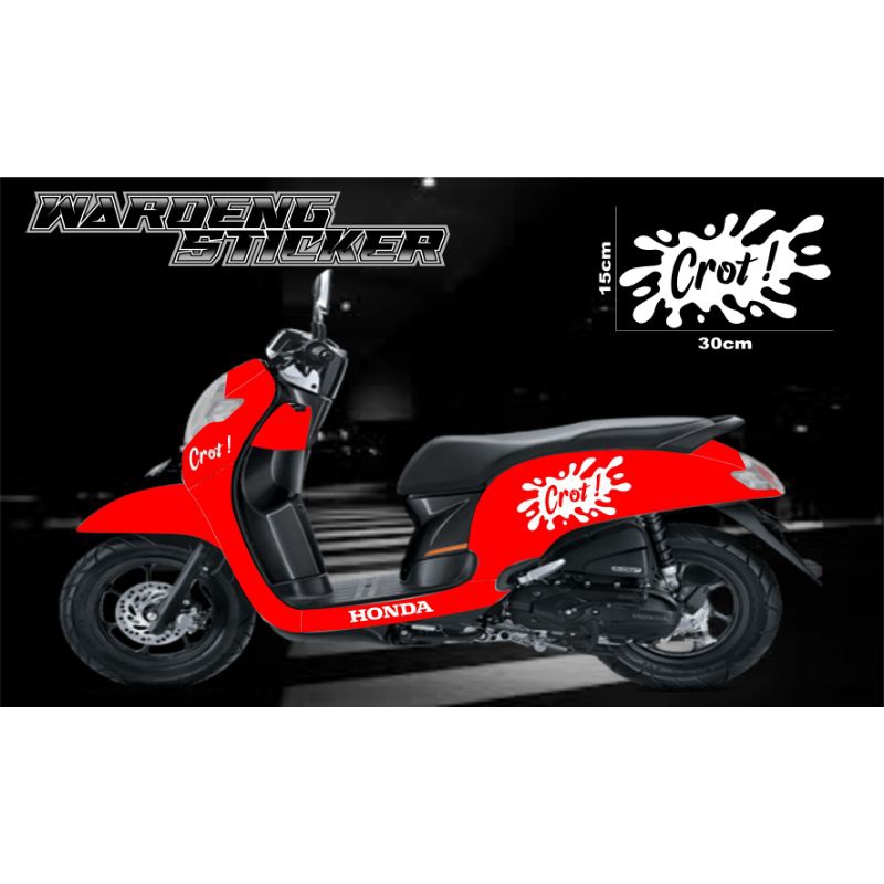 Stiker crot sticker cutting crot striping variasi motor mobil