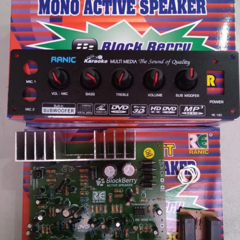 kit amplifier mono mic subwoofer