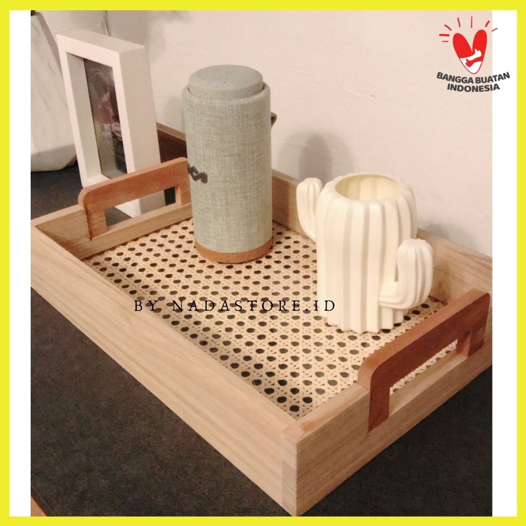 TRAY / BAKI HOMEDECOR NAMPAN AESTHETIC WOODEN W-18