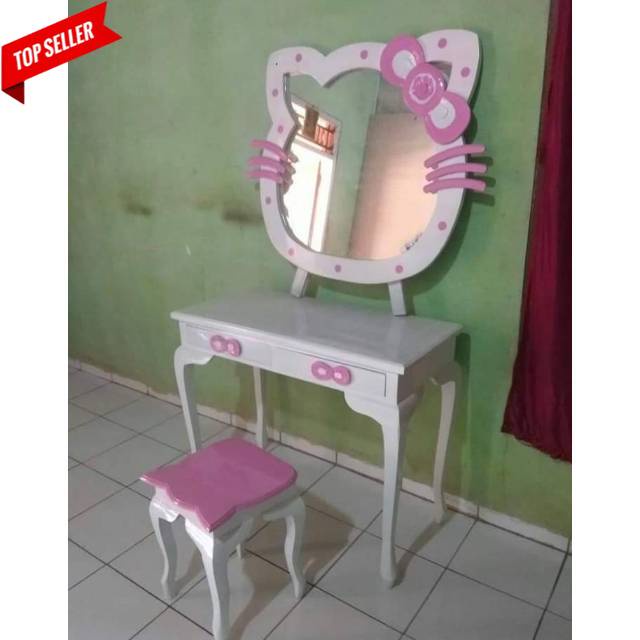 Shima Set Meja rias hello kitty minimalis