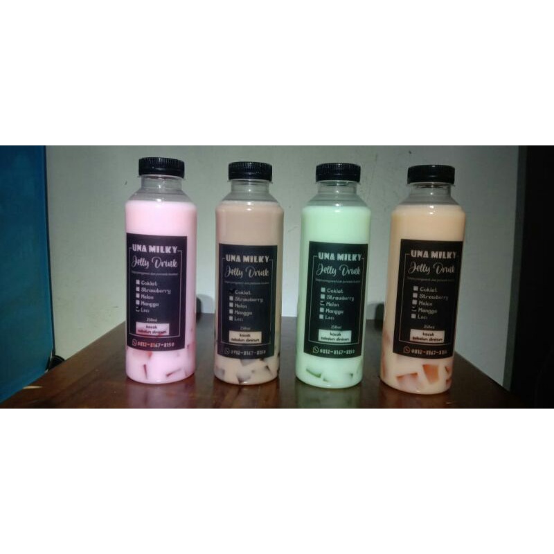 

Minuman susu jelly / Milk jelly / Milk jelly drink / Una milky jelly drink