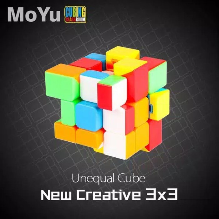Rubik Moyu Unequal Asymmetric 3x3 MoFang JiaoShi 3x3x3 mirip Mirror Cube Murah 3x3 Non-Sticker MoYu
