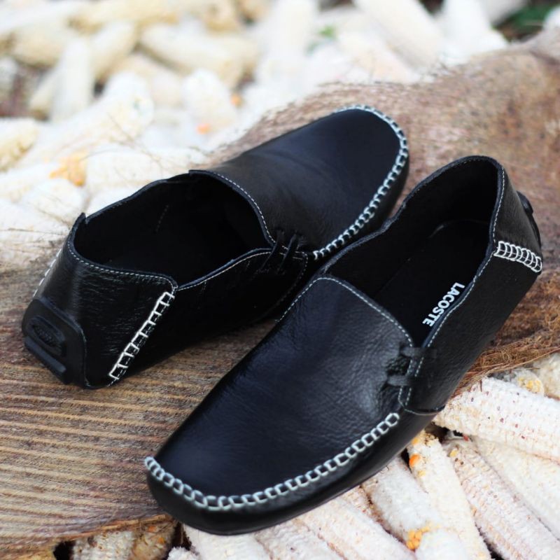 ENOZ X Ninja - Sepatu Slop Kasual Formal Pria Slip On Kungfu Selop Laki Cowo Murah Keren Trendy OOTD Terbaru Kekinian