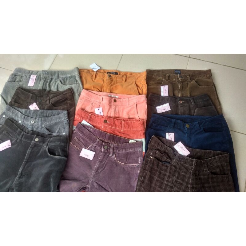 borongan celana Corduroy