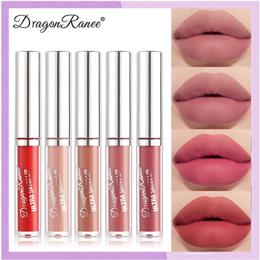 DRAGON RANEE Lipstik Smooth Matte Lipstick Lip Glaze Lipgloss Berfungsi Membuat Bibir Tampak Lebih Menarik  TD003