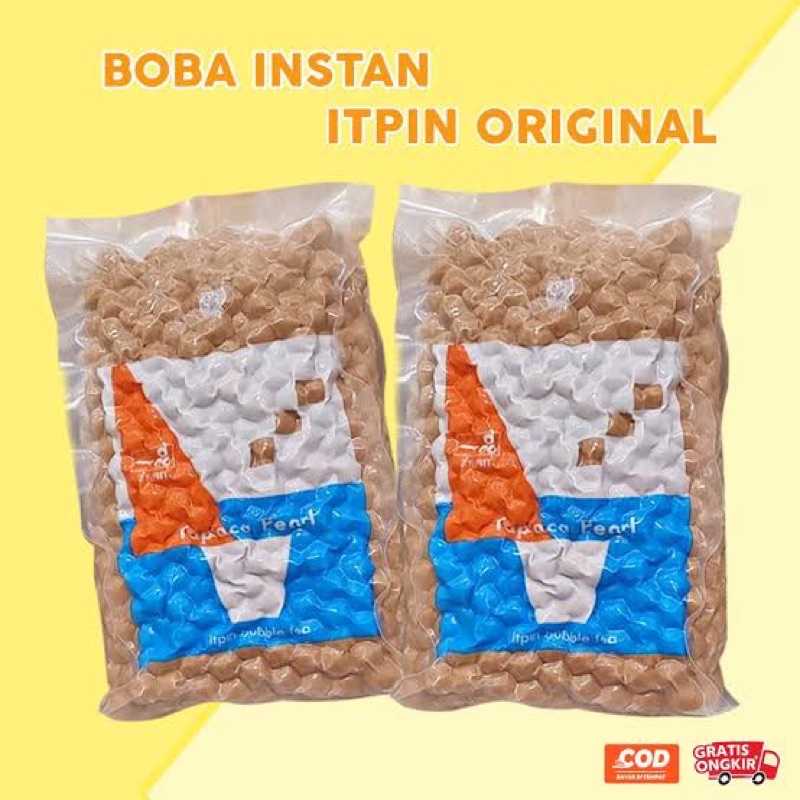 Topping Bubuk Minuman Tapioca Pearl Boba merk Itpin 1 kg