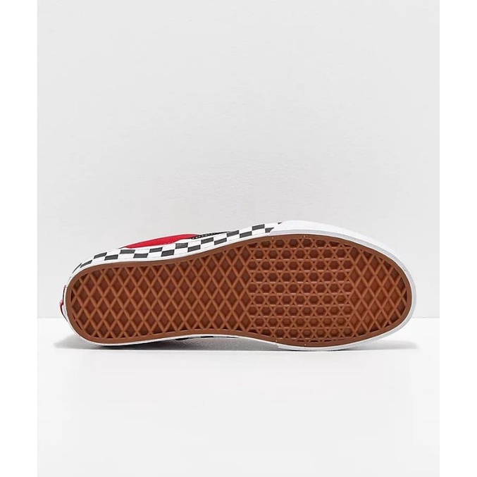 Vans Slip On Bmx Checkerboard Black Red Original