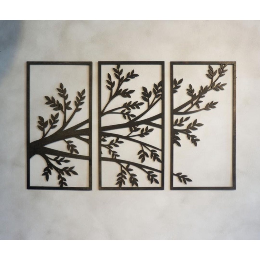 Hiasan dinding Laser Cut Tropical Tree|Wall Decor Laser Cut Kayu