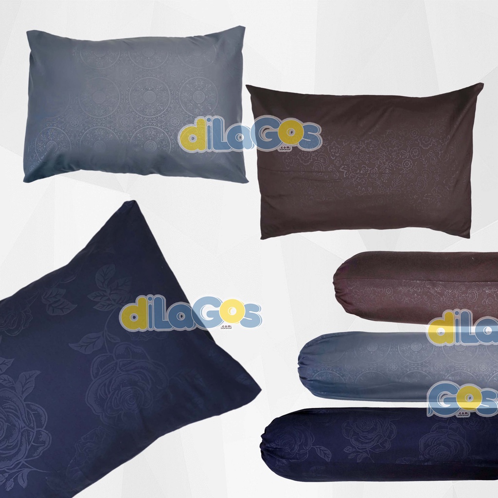 SARAE OFFICIAL - Satu Set Sarung Bantal dan Sarung Guling Bahan Katun Premium Adem Dan Halus