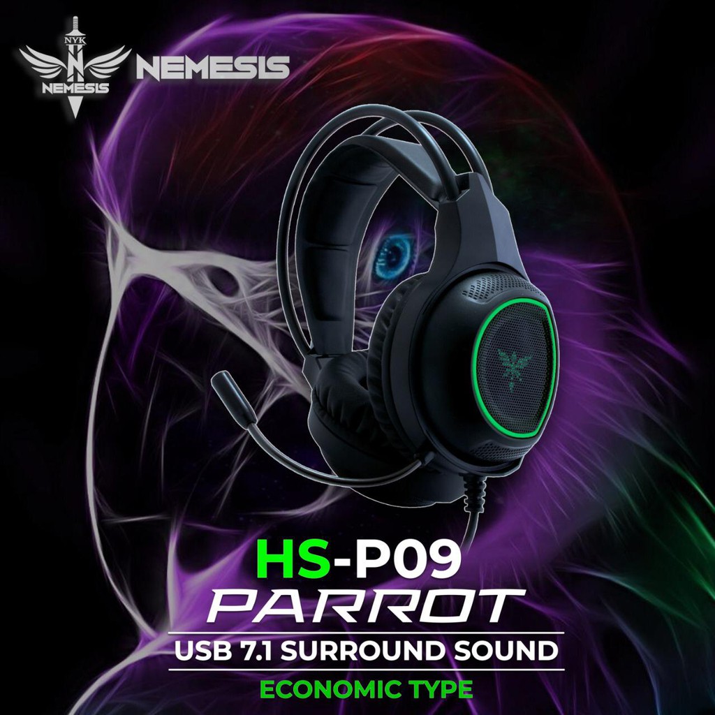 NYK HS-P09 Parrot Gaming Headset 7.1