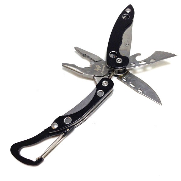 Traveler MT821 Tang Mini Multitool Lipat Multifungsi 4 in 1 - Black