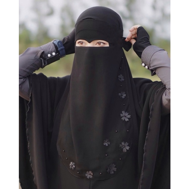 Niqab Bandana Niqab Cadar Niqab Yaman Cadar Bandana Niqob Viral Termurah Niqob ELANG SAKURA