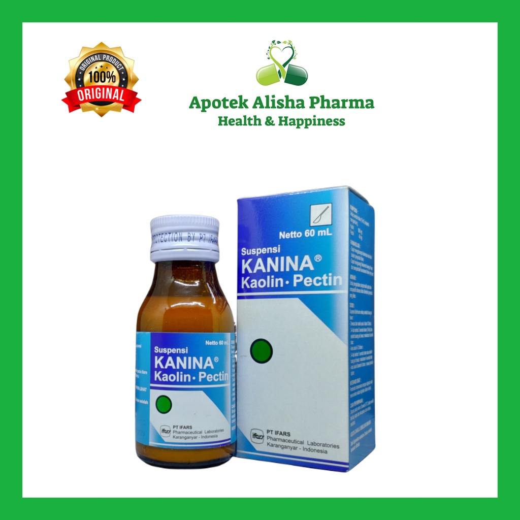 Kanina Suspensi 60ml - Kanina Kaolin Pectin Sirup Obat Diare/Mencret/Muntaber Anak