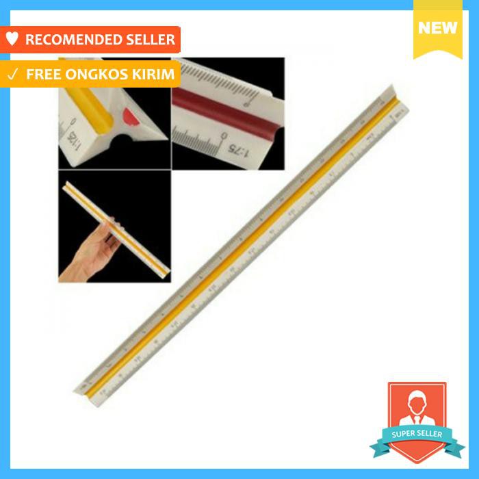 

Arsitek Triangle Scale Ruler Ukur Skala Insinyur Segitiga - Alat Tulis - Penggaris