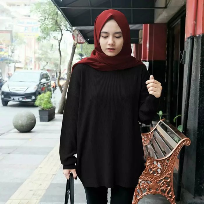 NAJAHSTORE / BOXI SWEATER / ATASAN RAJUT WANITA / SWEATER RAJUT / COD