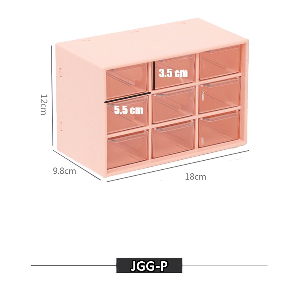 Kotak Laci Mini Serbaguna | Jiugongge Storage Box  | Kotak Perhiasan | Kotak Aksesoris